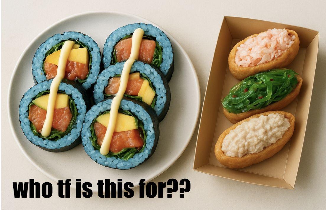 plastic ai generated food